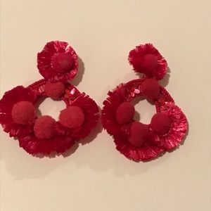 Hot Pink Boho Earrings